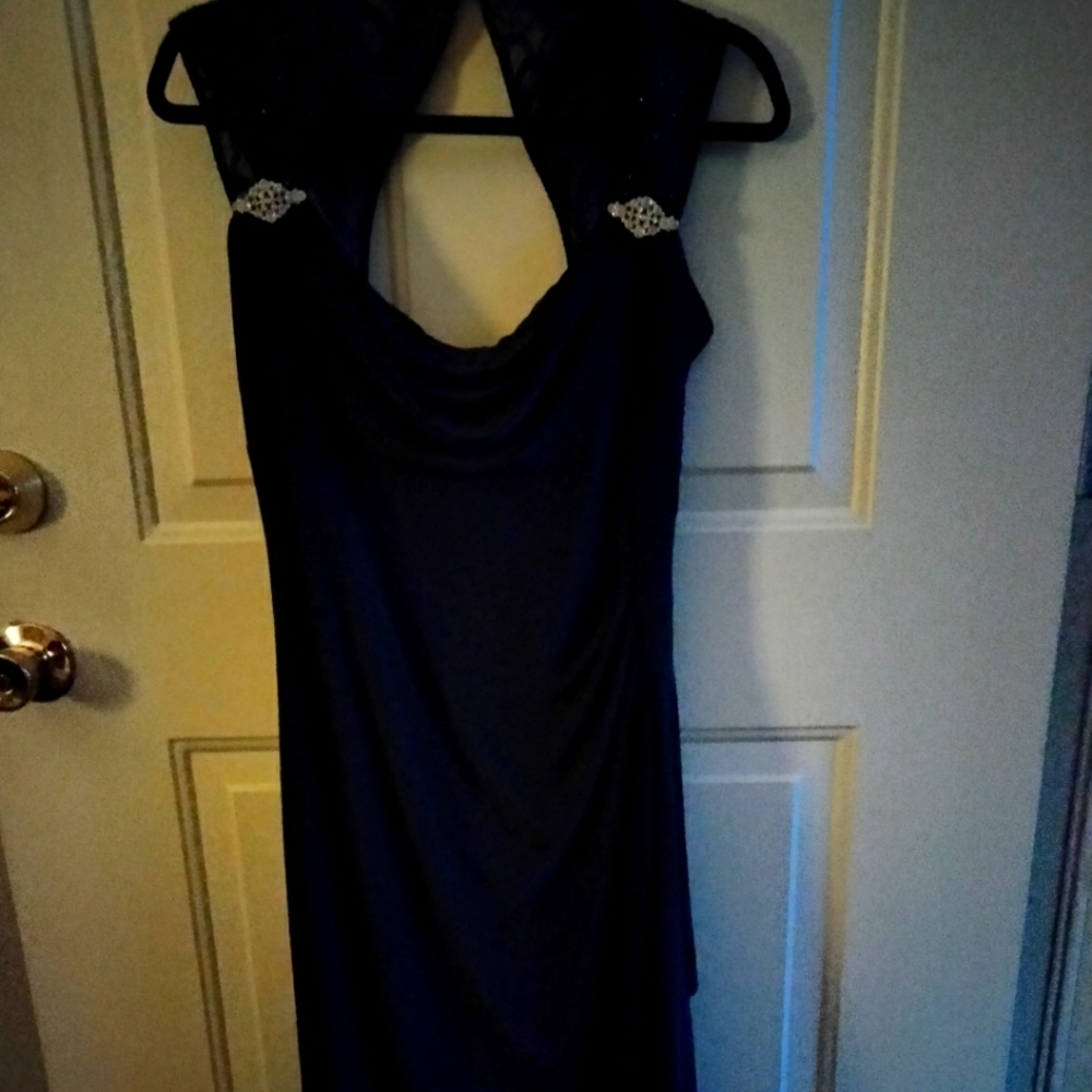 Long navy blue dress R @ M richards dress
